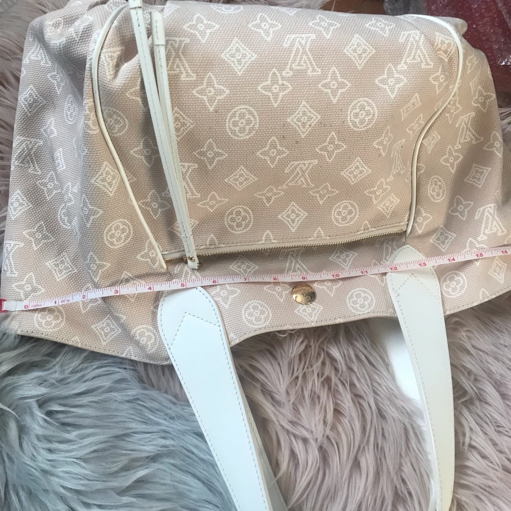 Sold out !!!Authentic Louis Vuitton LV Tote Bag Cabas Ipanema GM Pink Line bag. - Picture 15 of 16